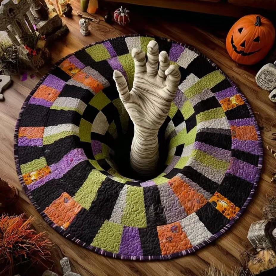 Halloween Themed 3D Optical Illusion Area Rug