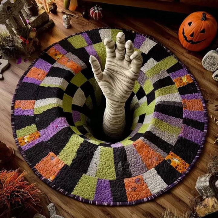 Halloween Themed 3D Optical Illusion Area Rug