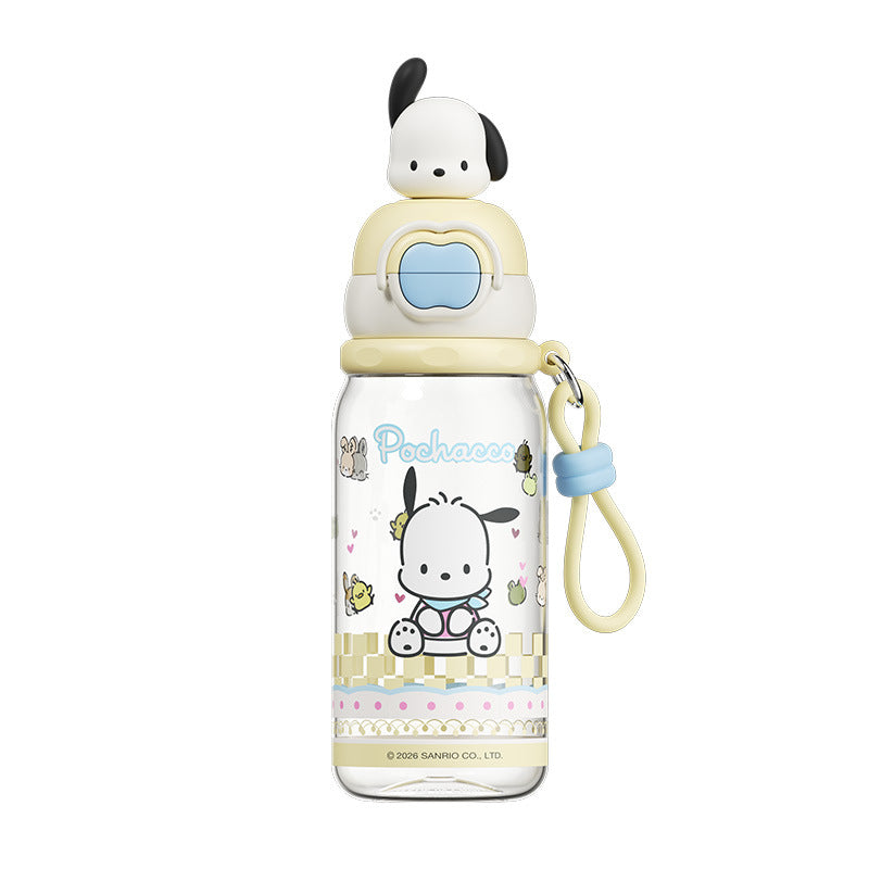 Ladies water bottle with interactive lid and cute Pochacco design Stornfield