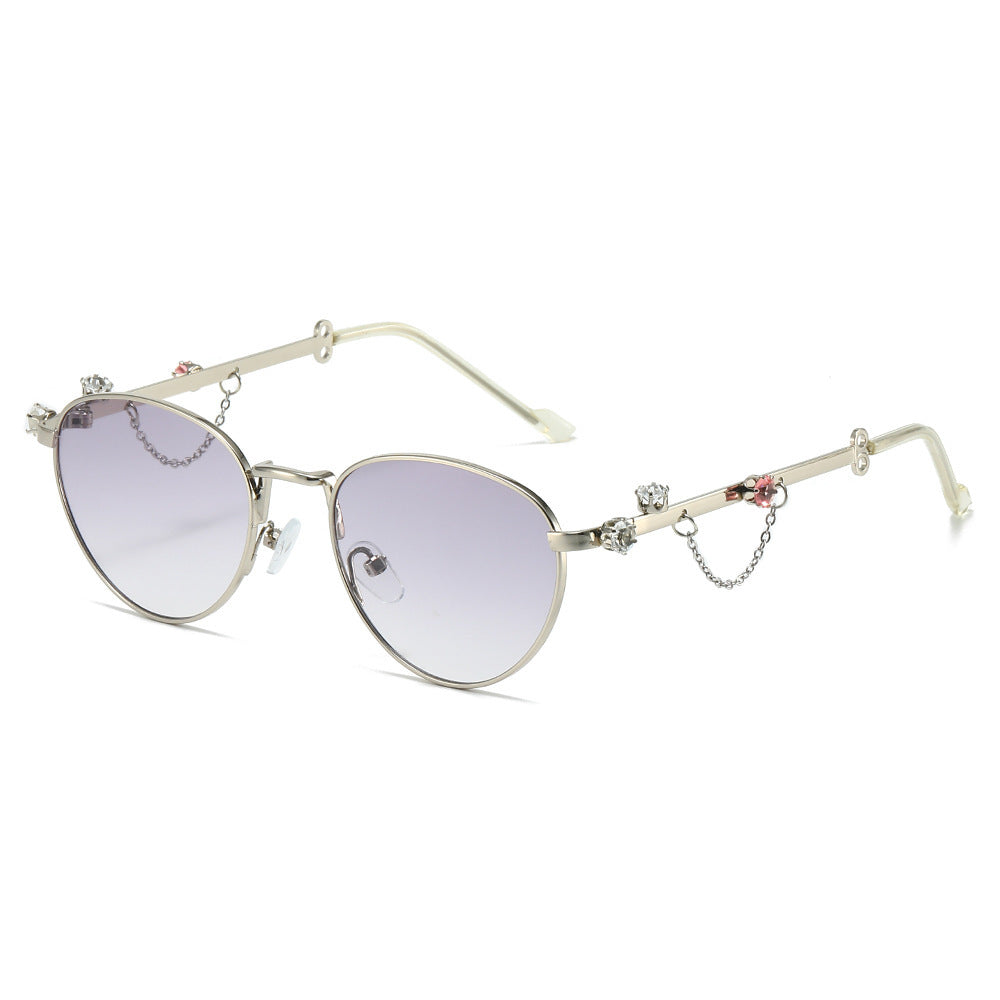 Decorative Rhinestone Cat-Eye Sunglasses Stornfield