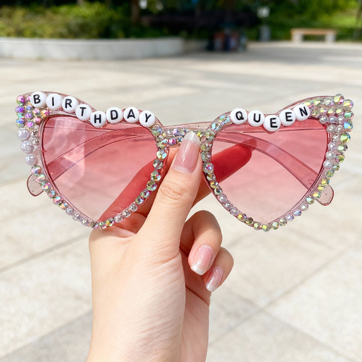 Rhinestone-Accented Birthday-Themed Sunglasses Stornfield