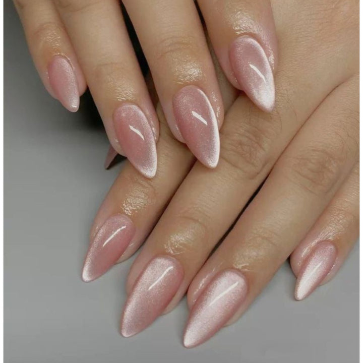 Sparkling Almond-Shaped Press-On Nails Stornfield