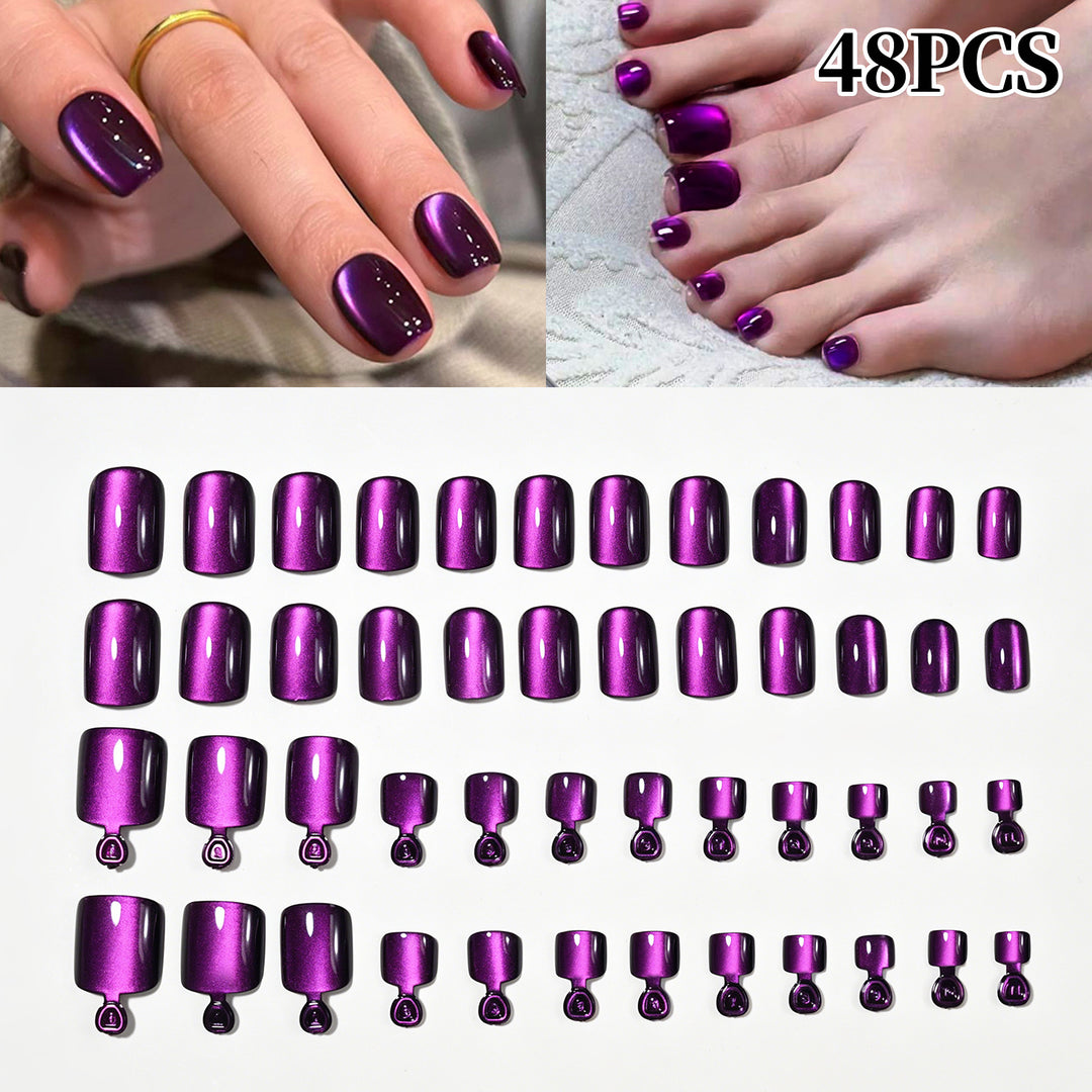 Premium Glossy Press-On Nail Tips Set Stornfield