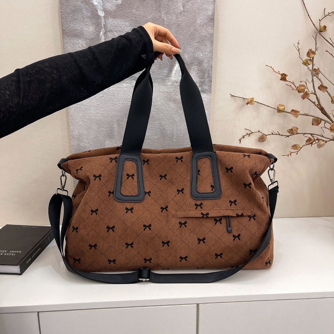 Tote bag with fruity design and multifunctional compartments Stornfield