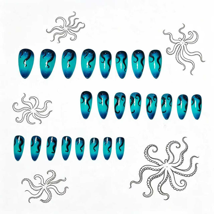 Creative Art Nails in Maritime Tentacle Design Stornfield