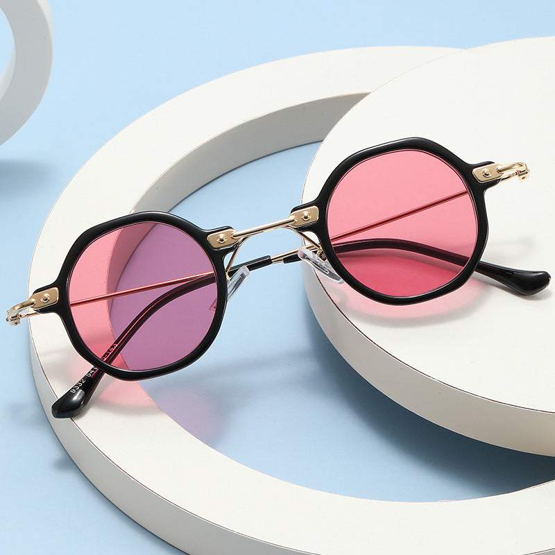 Women's designer sunglasses with hexagonal frame and luxurious metal accents Stornfield