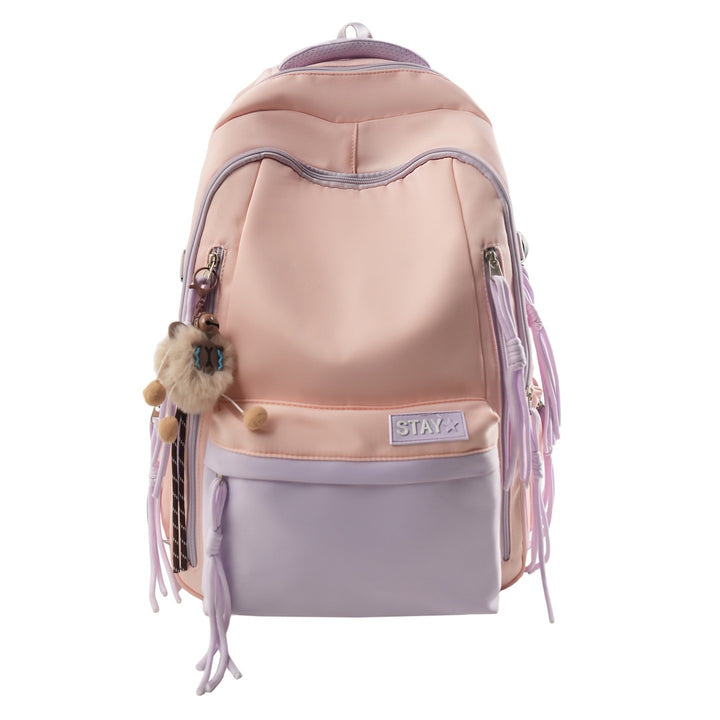 Backpack with Cute Animal Pendant and Practical Compartments Stornfield