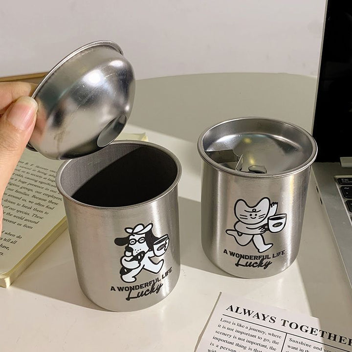 Stainless Steel Ashtray with Charming Design Stornfield