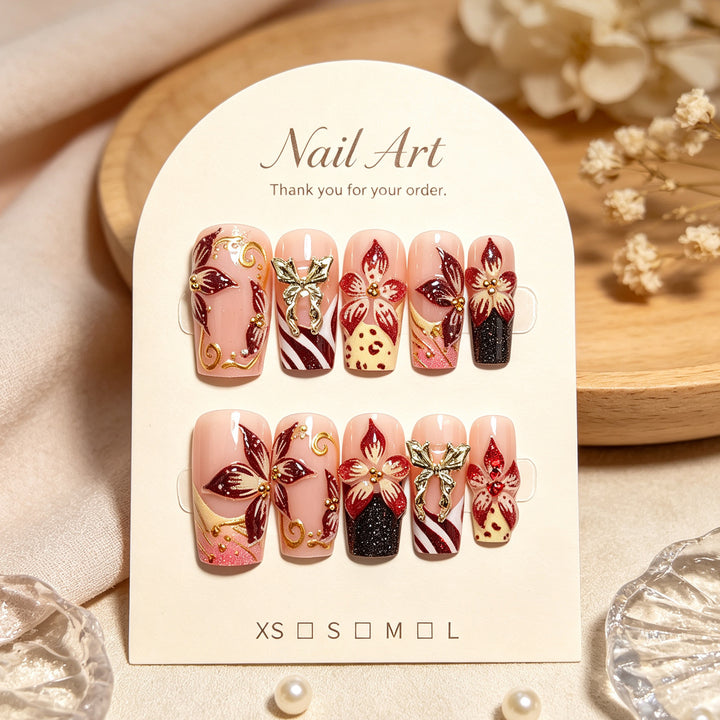 Stylish Floral Nail Art