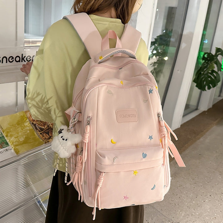 Stylish Embroidered Daily Backpack Stornfield