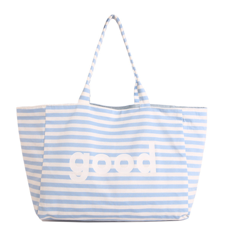 WoSpacious Canvas Beach Tote Bag Stornfield