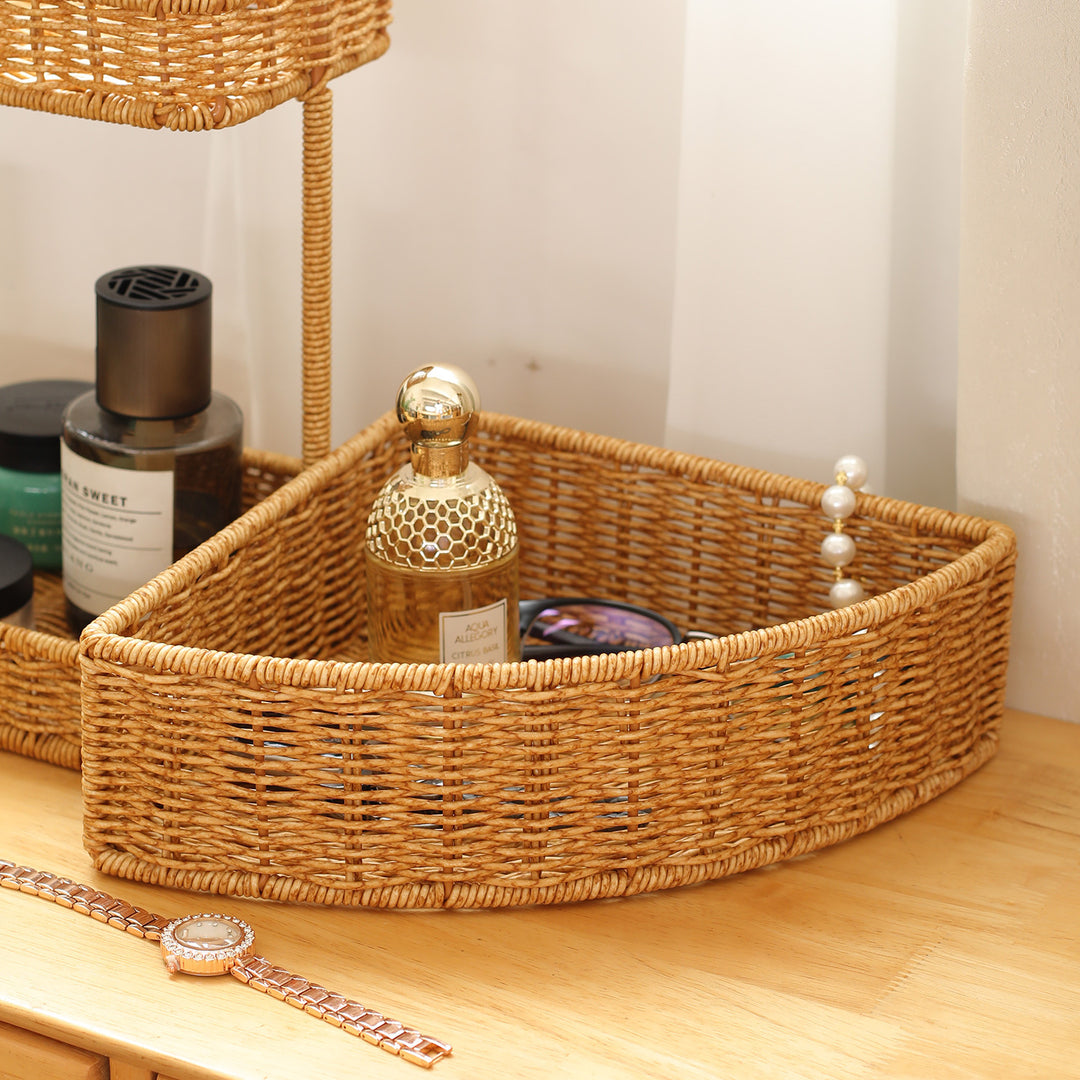 Unisex Triangular Storage Basket made of Woven Material Stornfield
