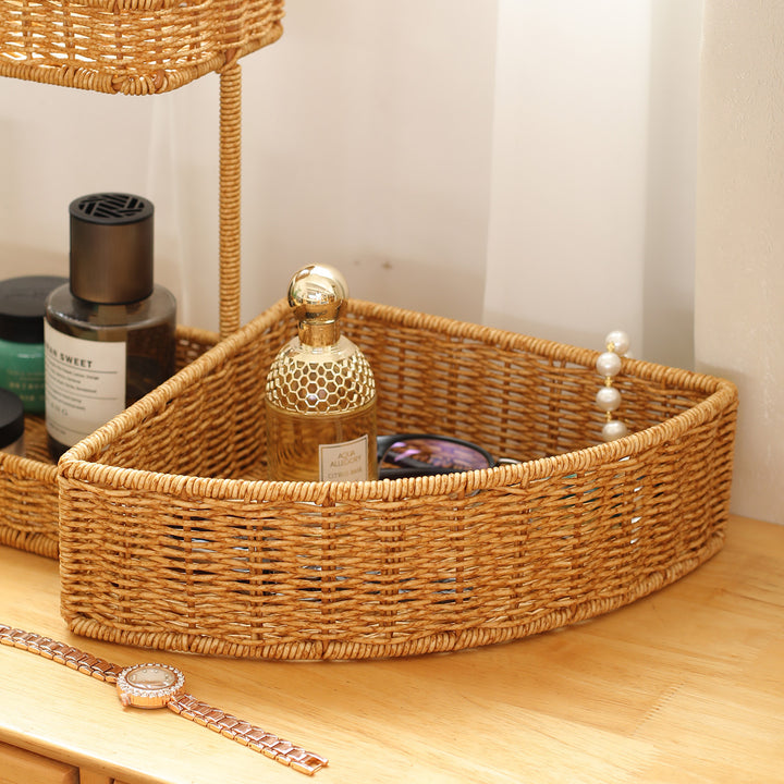 Unisex Triangular Storage Basket made of Woven Material Stornfield