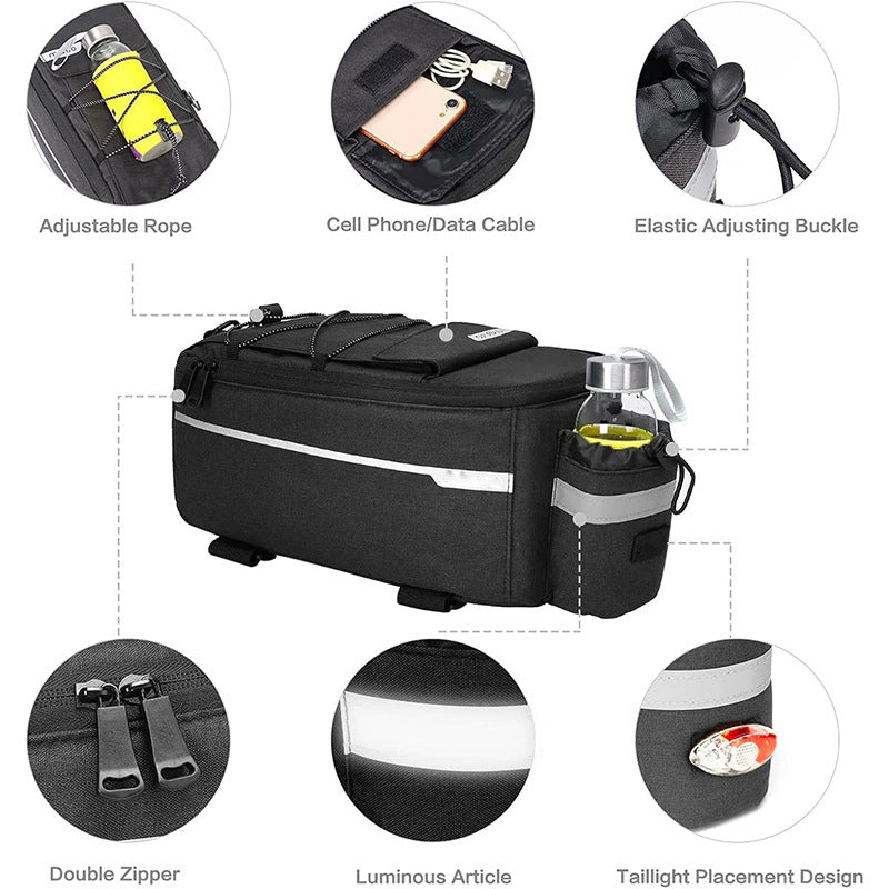 Multifunctional bicycle bag with insulated drink holder Stornfield