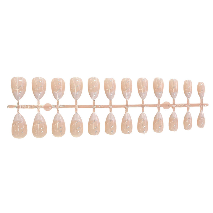 Natural French Tip Press-On Nail Set Stornfield