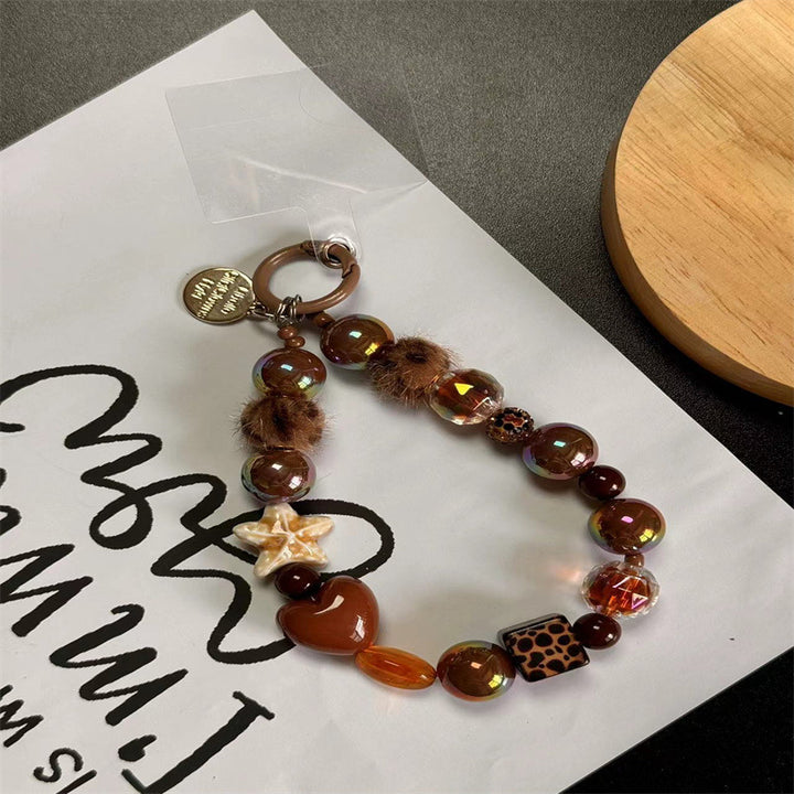 Decorative Beaded Charm Keychain Stornfield 1790135619