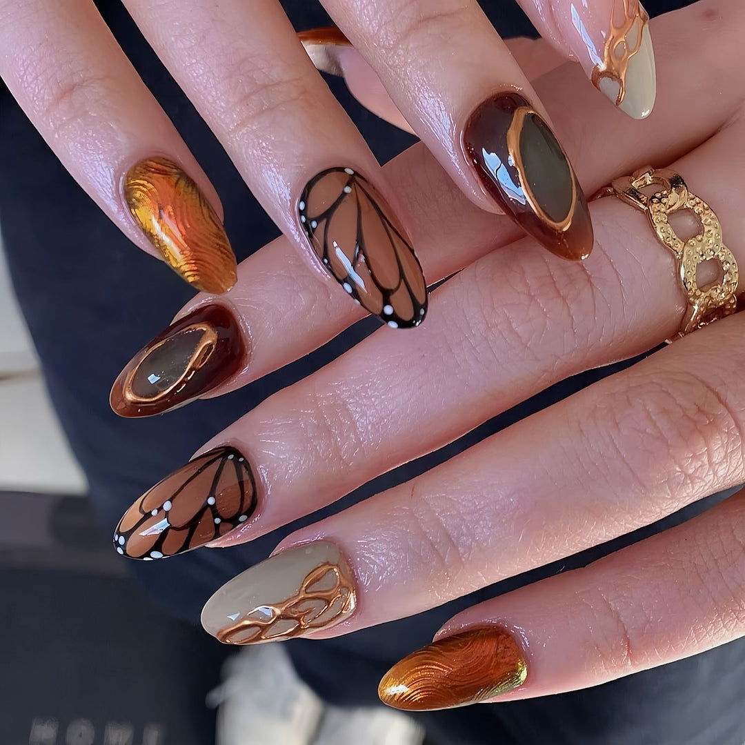 Premium Artificial Nail Set with Elegant Designs Stornfield