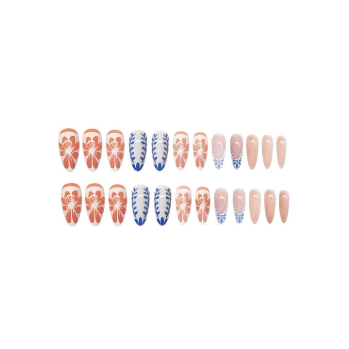 Floral Abstract Press-On Nail Set Stornfield