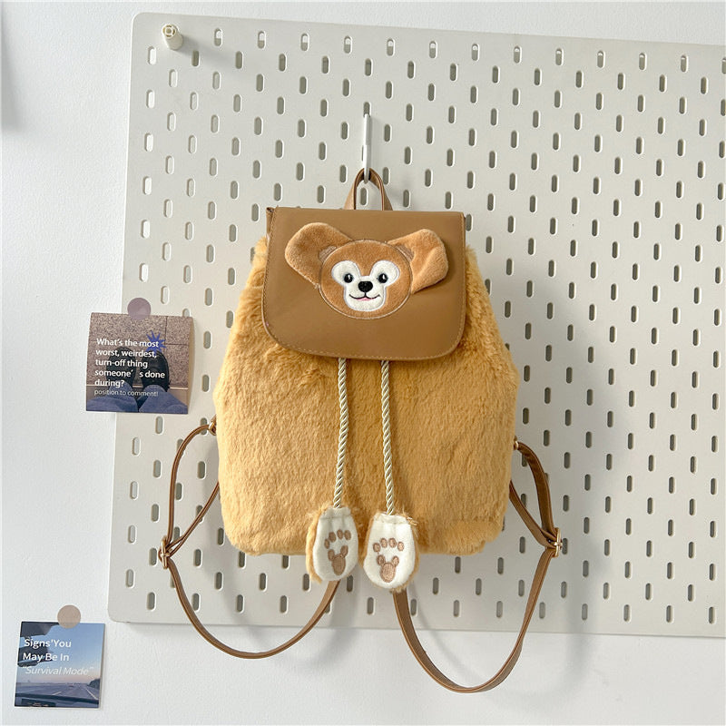 Plush backpack with animal motif Stornfield