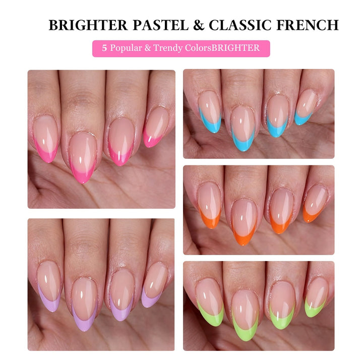 Artificial Nail Set with Colorful Tips Stornfield