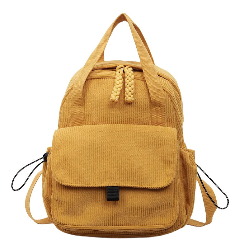 Cord-Backpack with Multiple Compartments and Reinforced Bottom Stornfield