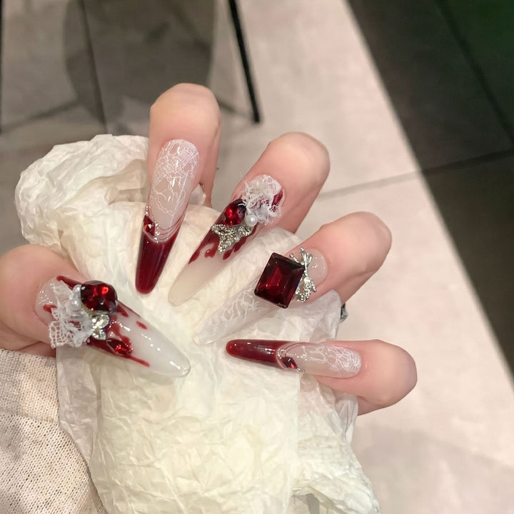 Elegant Decorative Press-On Nail Art Set Stornfield
