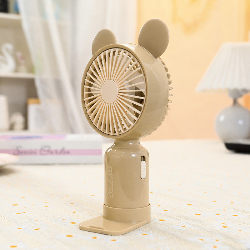 Women's Portable Hand Fan with Cute Ears Stornfield