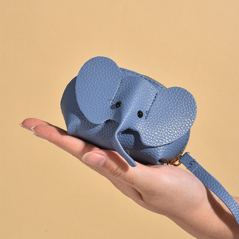 Cute Elephant-Themed Zippered Coin Purse Stornfield