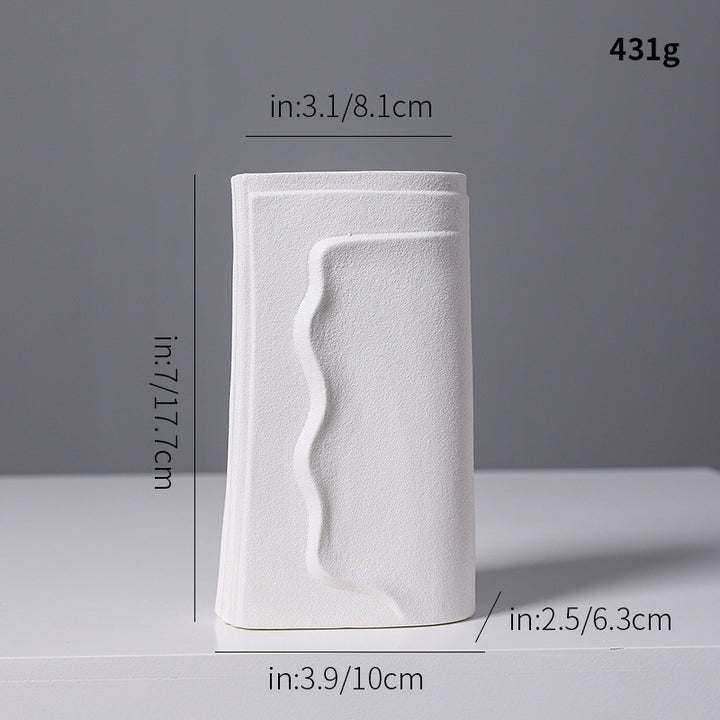 Textured Abstract Ceramic Vase Stornfeild