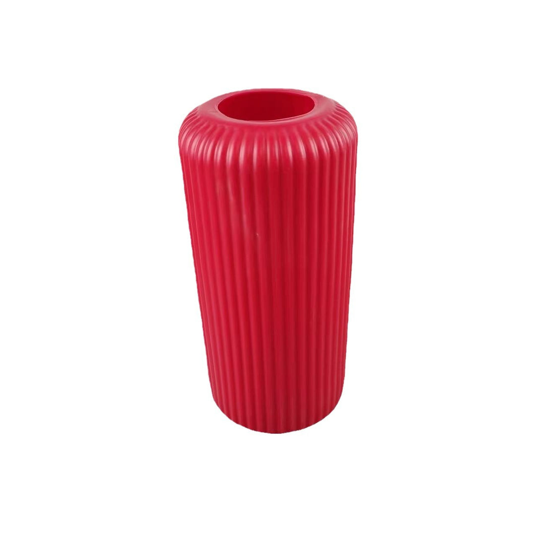 Modern Ribbed Ceramic Vase Stornfeild