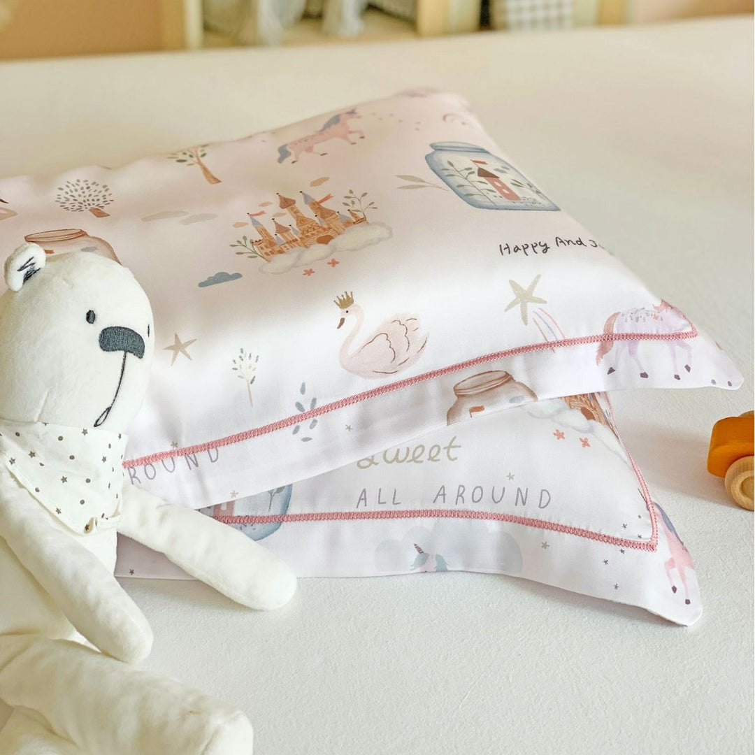 Muslin Security Blanket and Mini Pillow Set with Airplane Bear Print