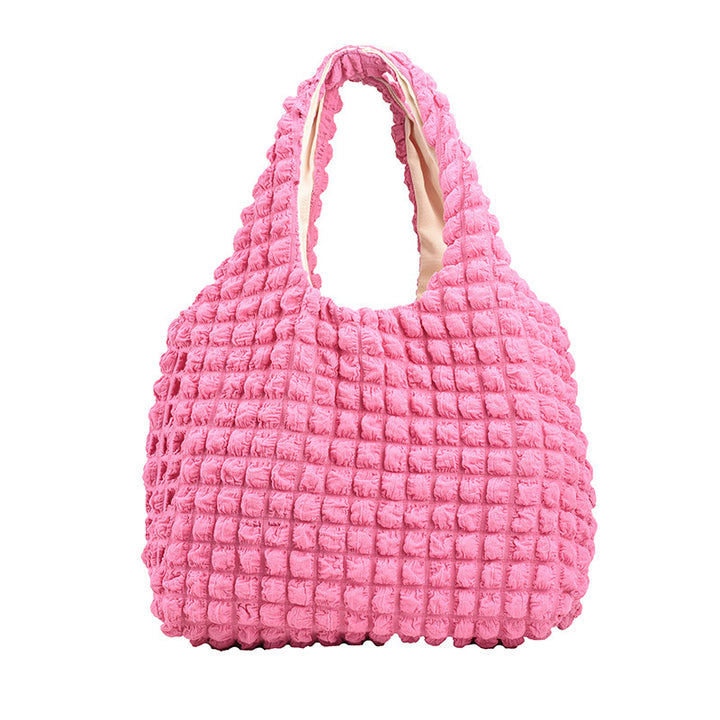 Cozy Textured Shoulder Tote