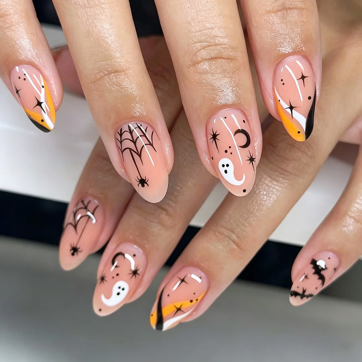 Halloween Themed Press-On Nail Art Set