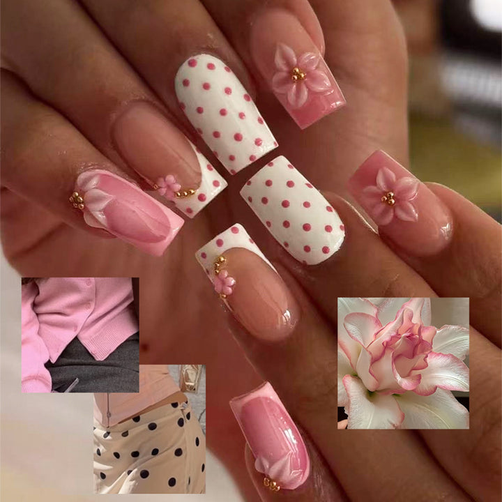 Floral Design Nail Tip Set Stornfield
