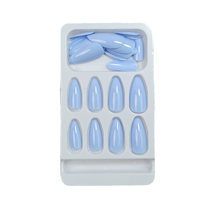 Premium Glossy Almond-Shaped Press-On Nail Set Stornfield