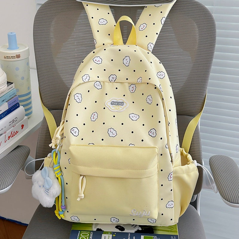 Fun Cloud-Patterned Casual Backpack Stornfield
