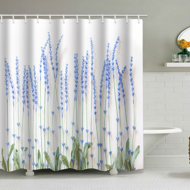 Floral Lavender Pattern Shower Curtain Stornfield