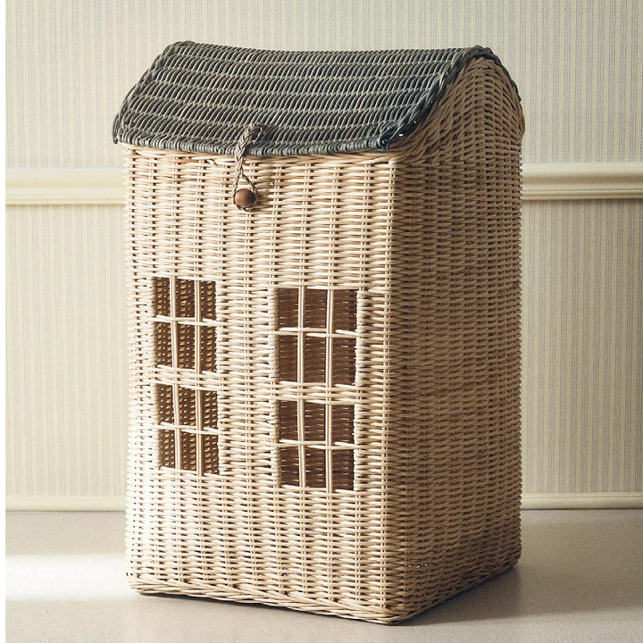 Decorative Woven House-Shaped Storage Basket Stornfield