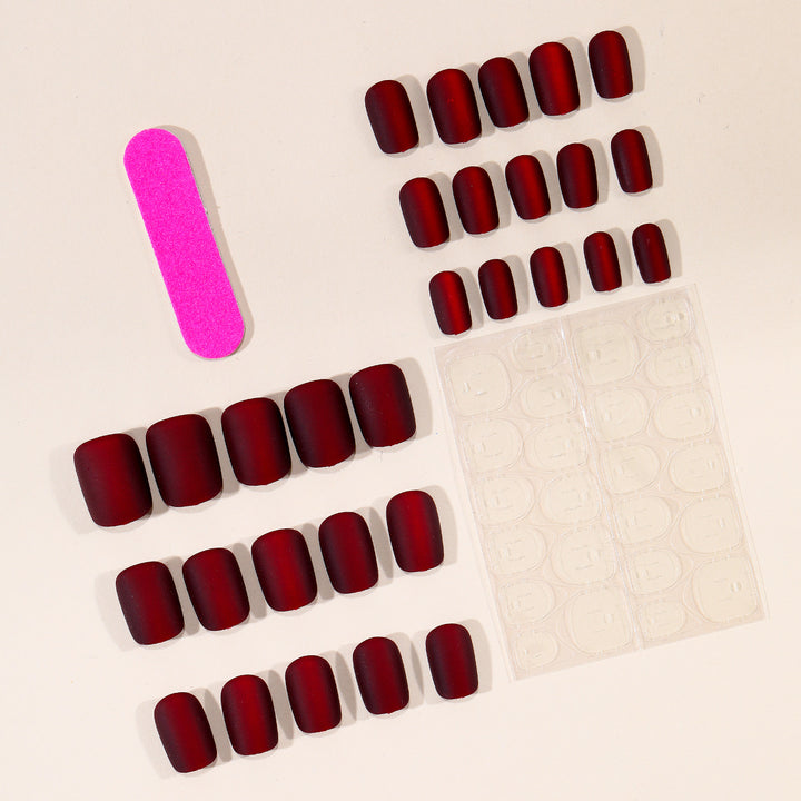 Matte Finish Press-On Nail Set Stornfield