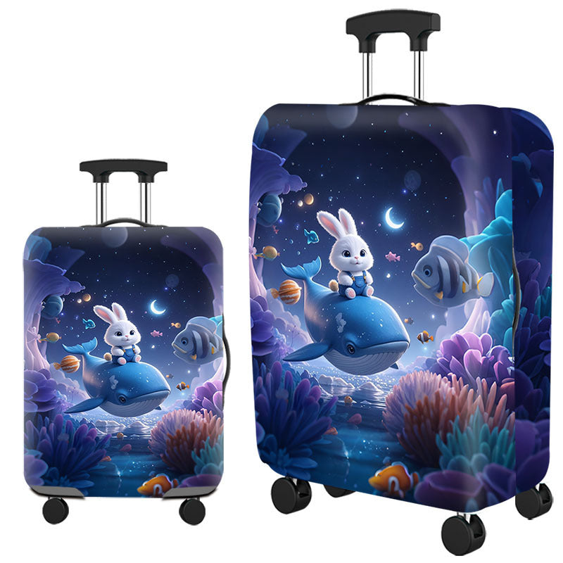 Tropical Leaf Print Hard Shell Luggage Stornfield