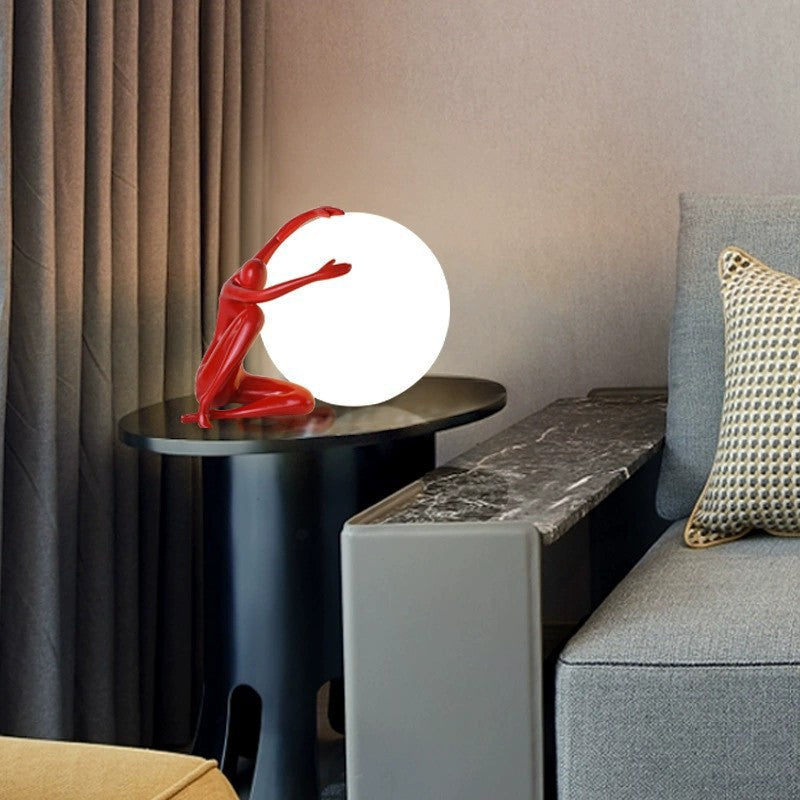Artistic Table Lamp with Unique Sculptural Design