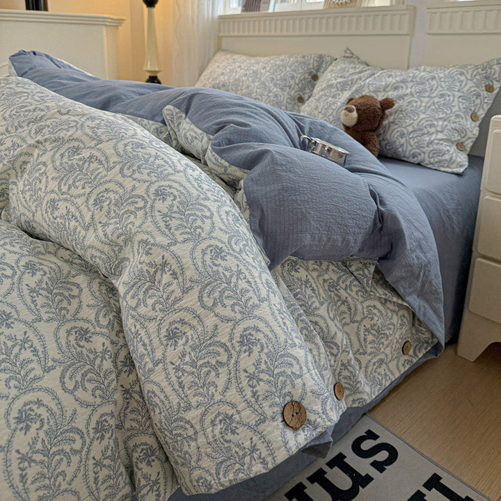 Elegant Floral Patterned Duvet Cover Set