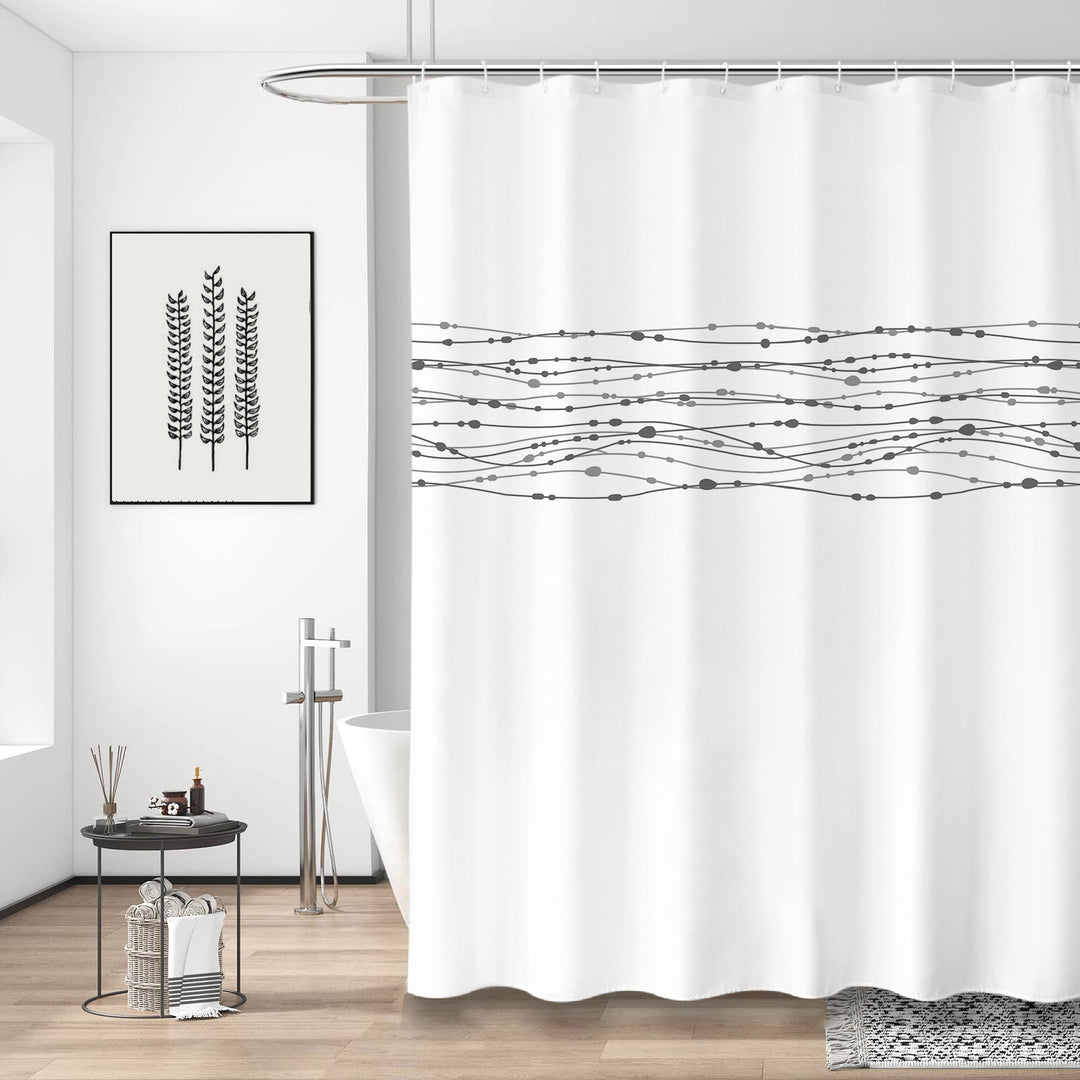 Modern Abstract Shower Curtain Stornfield