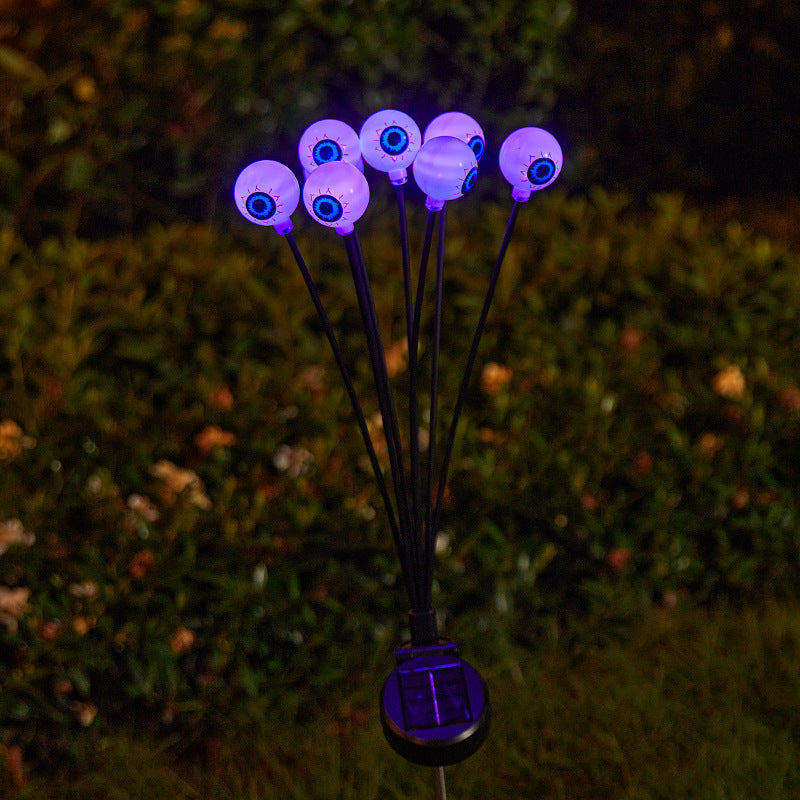 Creepy garden lights with eye motif Stornfield