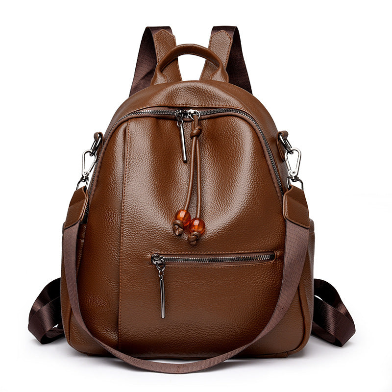 Premium Leather Travel Backpack Stornfield