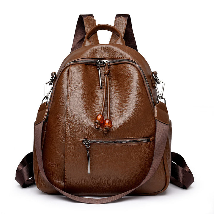 Premium Leather Travel Backpack Stornfield