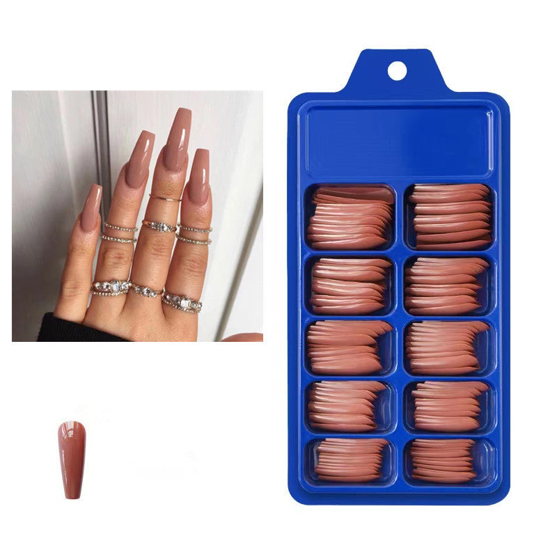 Artificial nails with long French tip design Stornfield