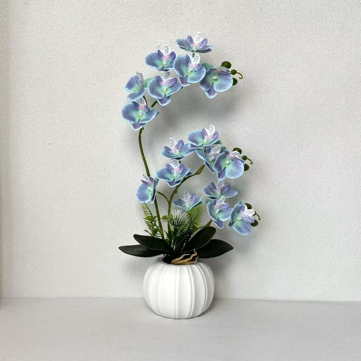Elegant Artificial Orchid Blossom Arrangement
