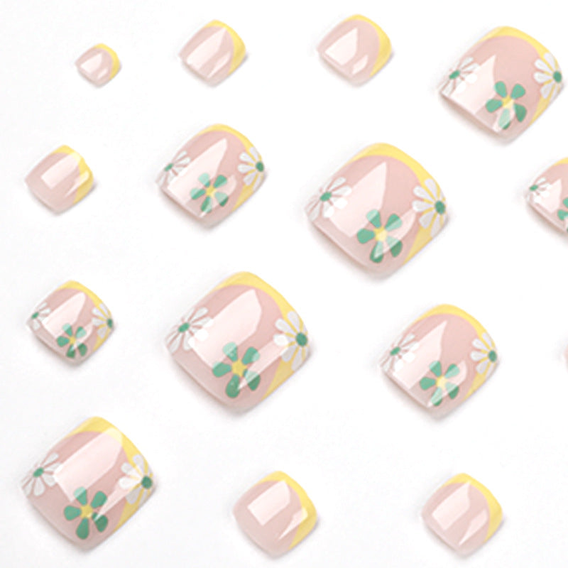 Creative toenail art with colorful flower accents Stornfield