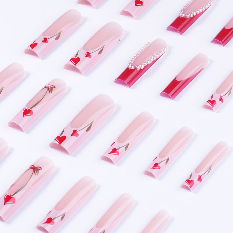 Artistic Press-On Nail Design
